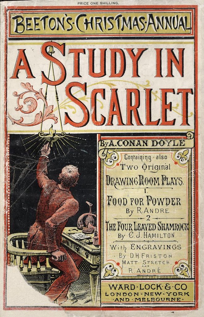 Cover A Study in Scarlet auf Beetons Christmas Annual