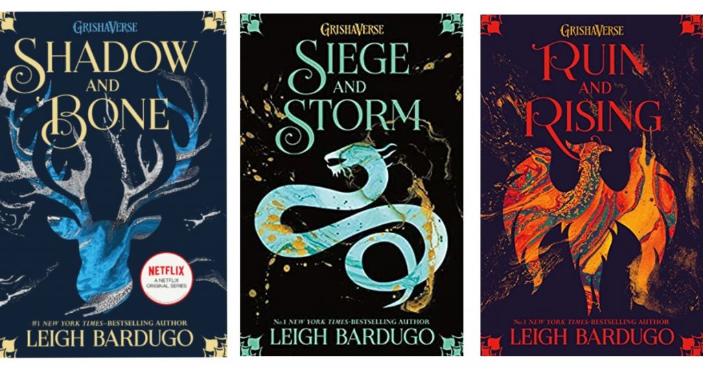 Buchcover "Shadow and Bone", "Siege and Storm", "Ruin and Rising"